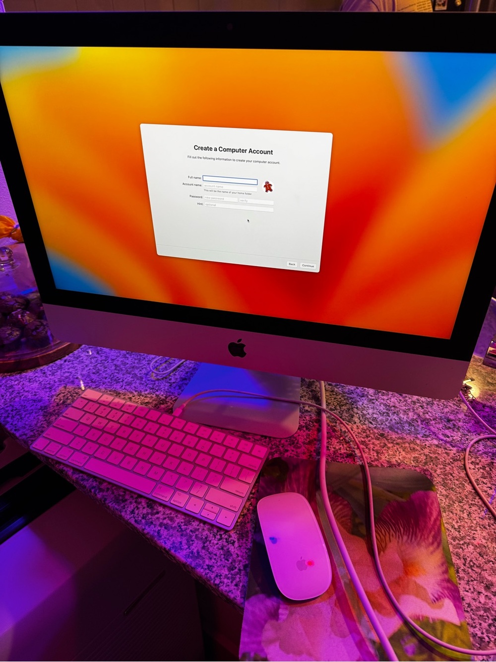 Apple iMac Desktop in Silver with Black Display Bezel